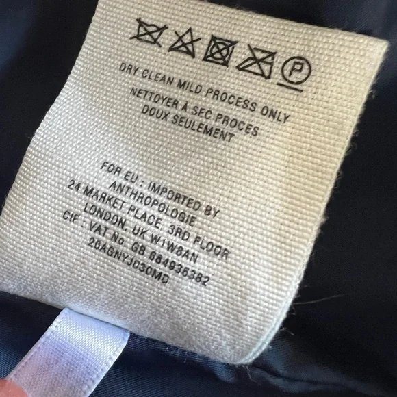 Daughters of the Liberation Navy Toggle Cape Puffer Jacket Anthropologie M - Picture 9 of 10